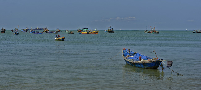 Vietnamese fishing boats